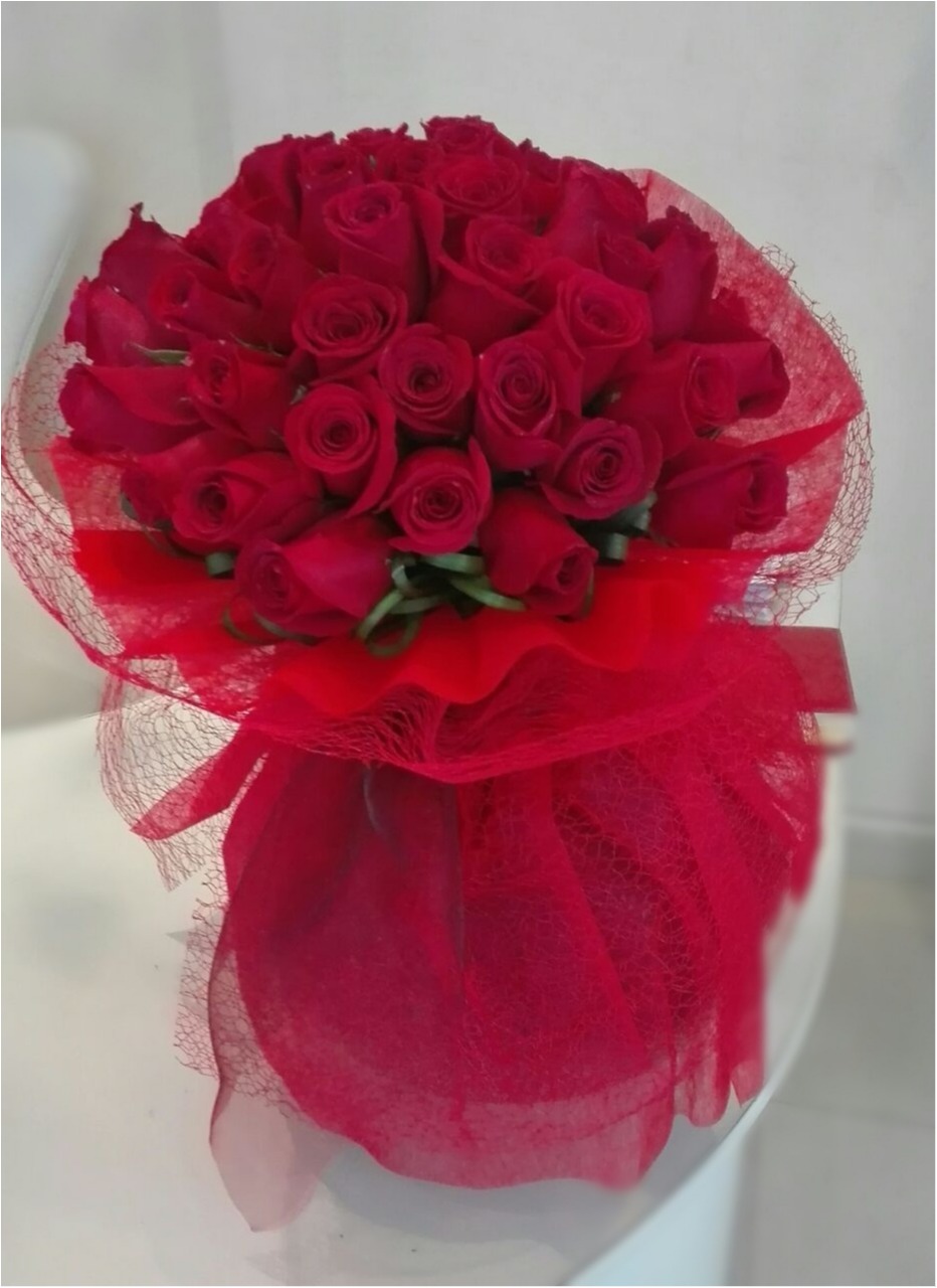 Bouquet de 50 rosas rojas 